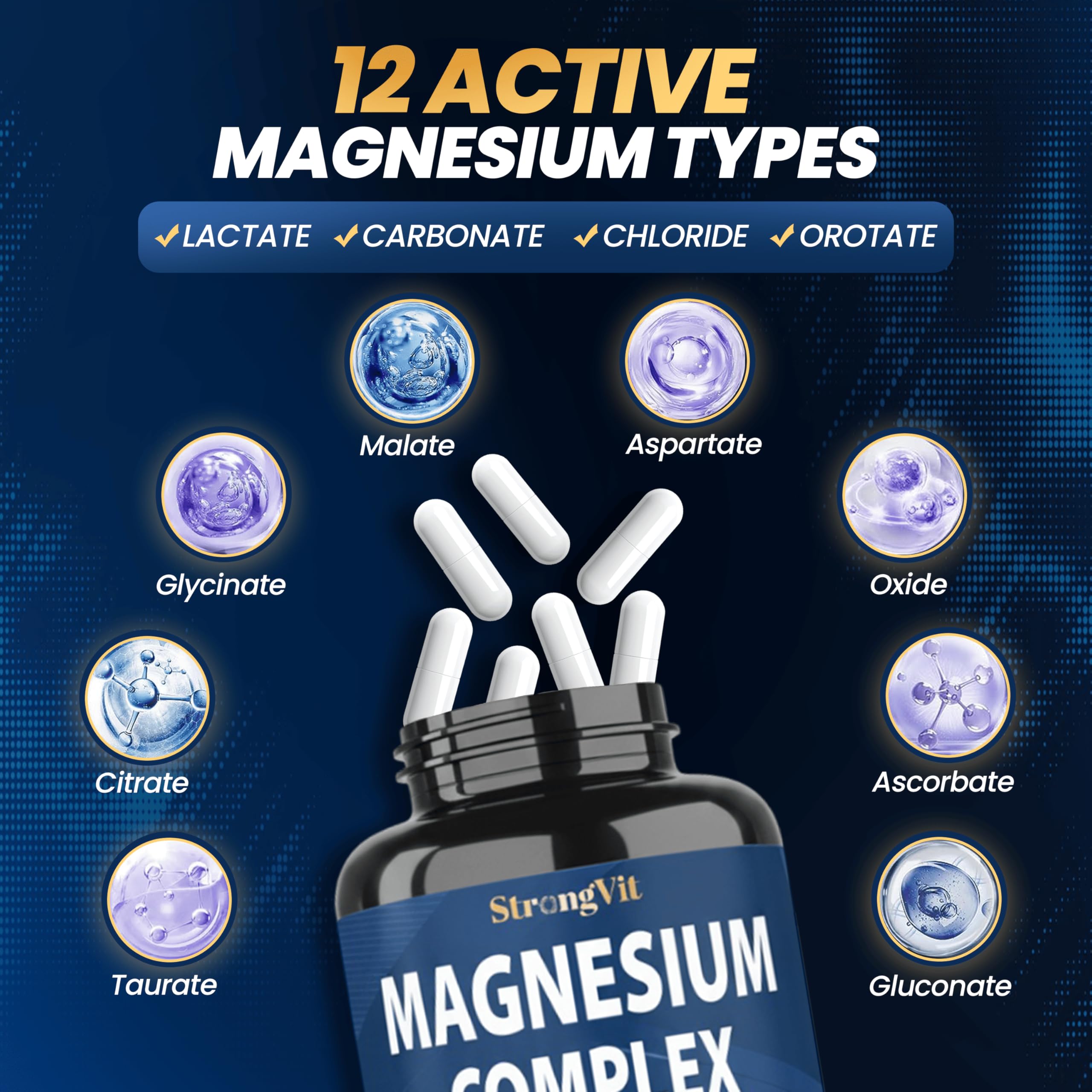 StrongVit magnesium-ashwagandha-capsules image suggesting daily stress support.