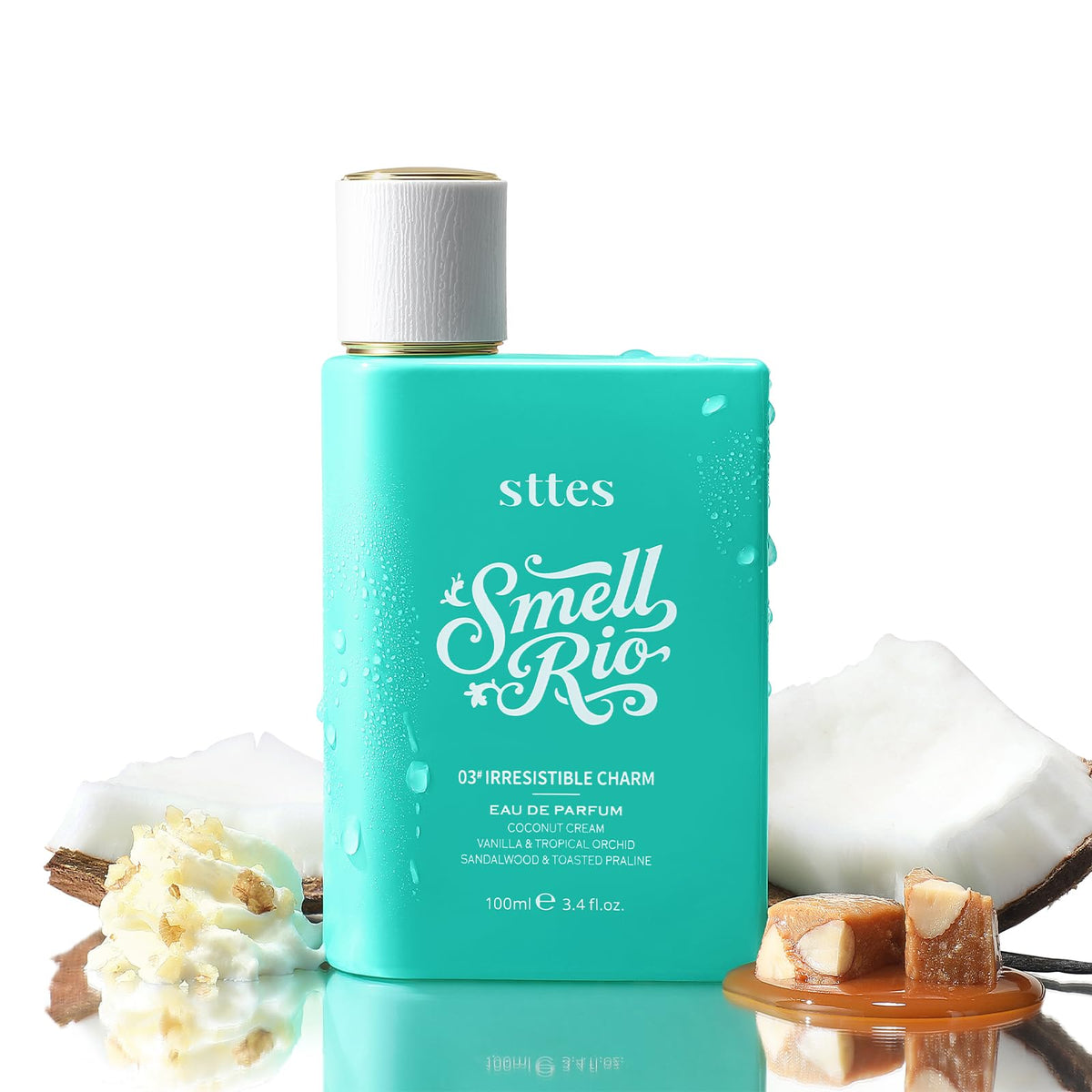 Sttes Smell Rio 03# bottle with coconut vanilla notes for lasting scent