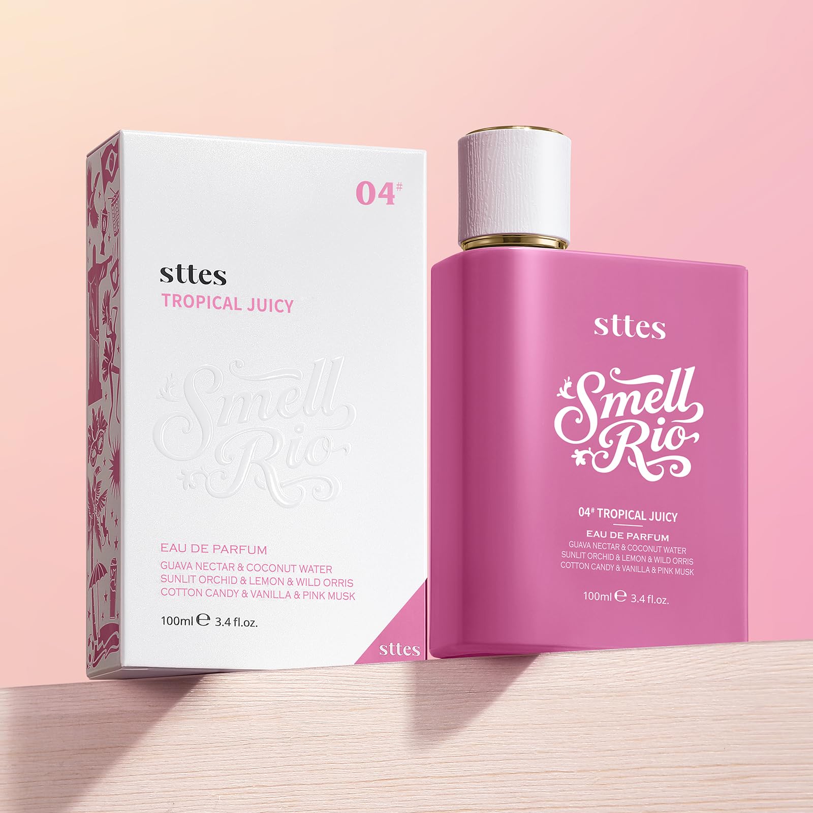 Sttes Smell Rio Perfume bottle is travel-friendly for on-the-go spritzes.