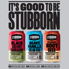 Stubborn Soda Agave Vanilla Cream Soda can with smooth vanilla notes.