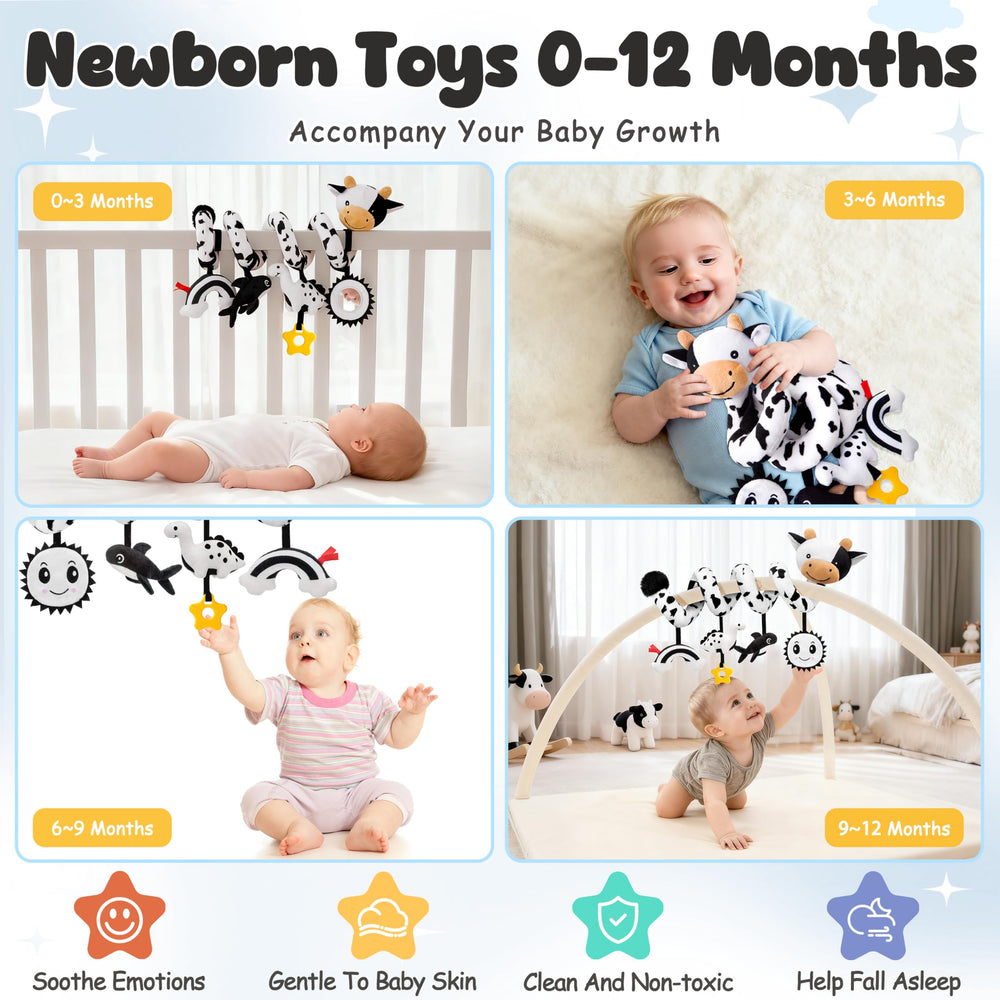 Stuffed Dolphin Bibi component adds gentle bells for early listening.