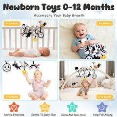 Stuffed Dolphin Bibi component adds gentle bells for early listening.