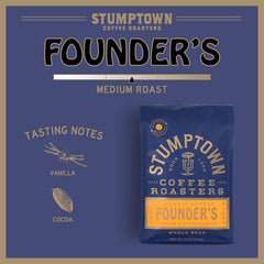 Stumptown Direct Trade coffee—transparent sourcing supports long-term producer relationships.