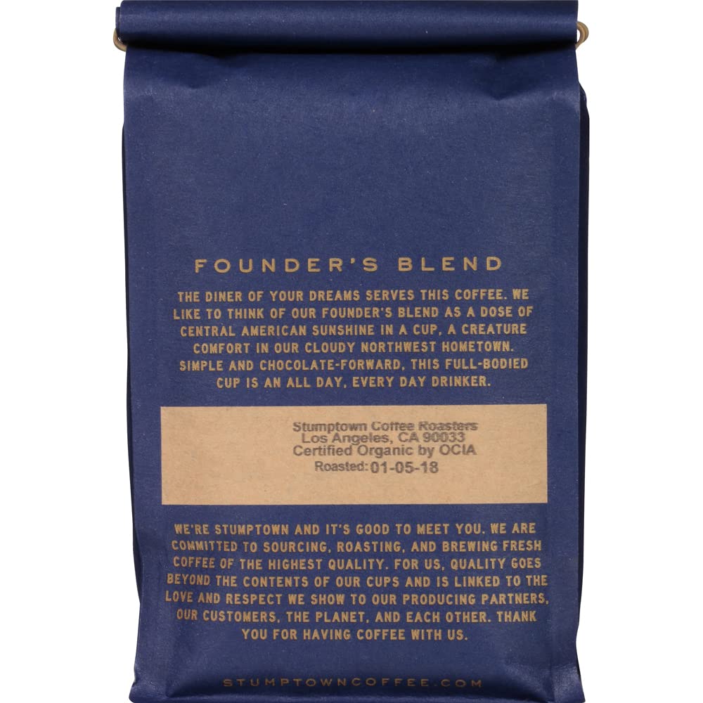 Stumptown Coffee Roasters branding—sustainability and community impact.