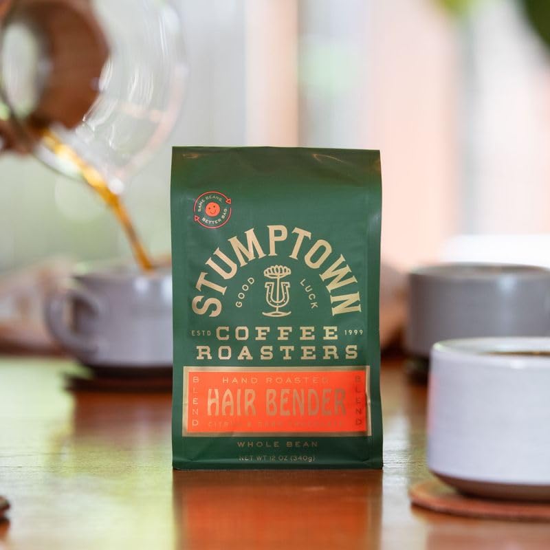 Stumptown Hair Bender aroma rising from steaming cup