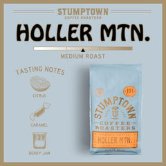 Stumptown Holler Mountain pour-over setup for a bright, clean cup.