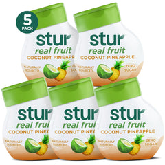 Stur Liquid Water Enhancer coconut pineapple bottle, refreshing zero calories