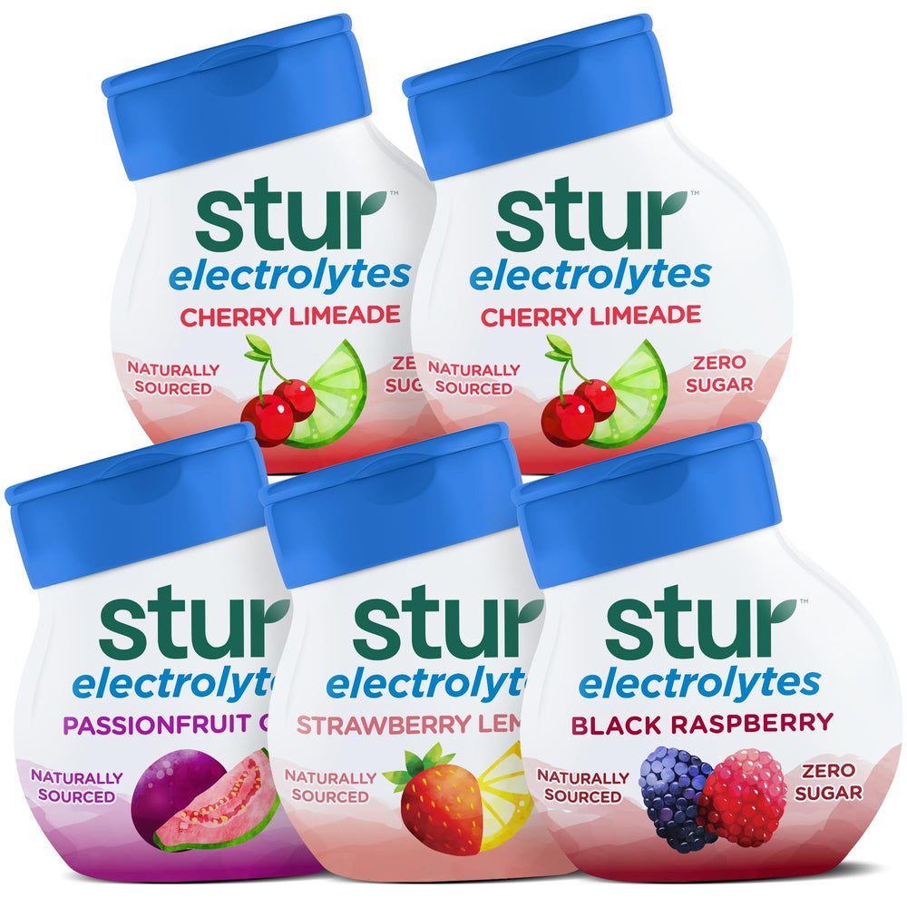 Stur Liquid Water Enhancer variety pack front view highlighting hydration options