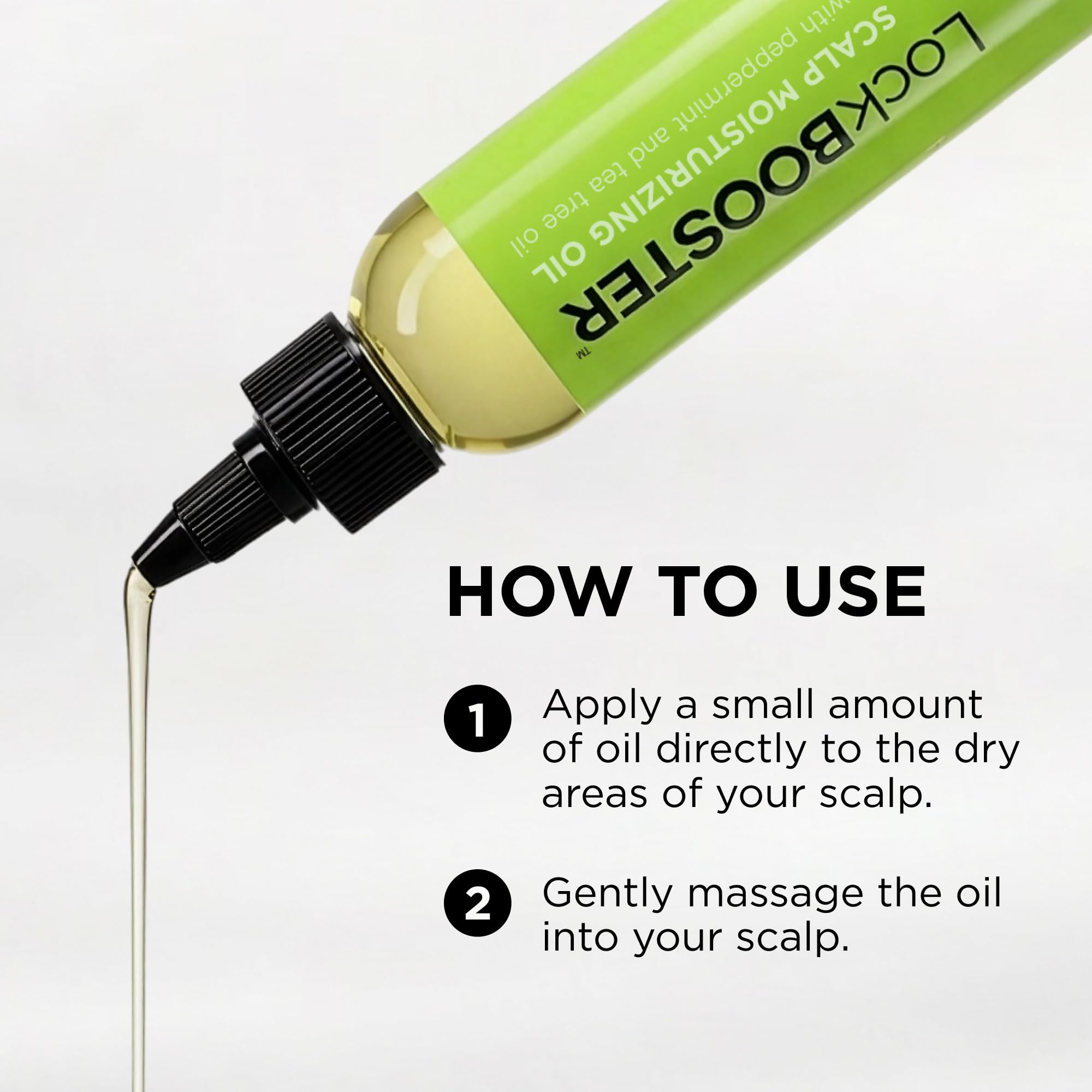 Style Factor LockBOOSTER applied to scalp during braid maintenance.