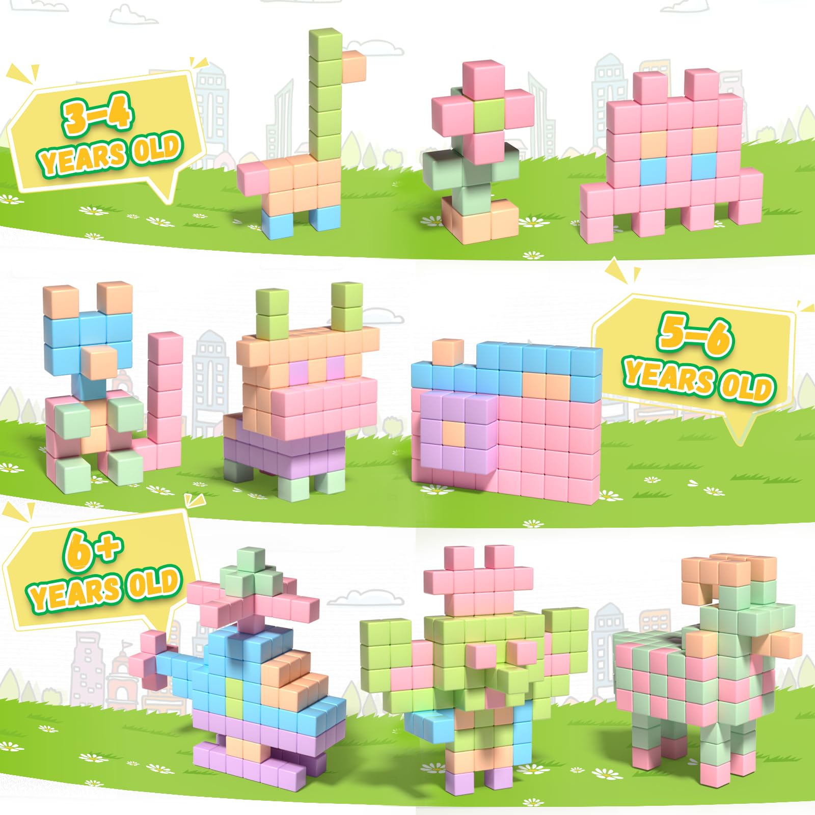Styleeasy macaron color palettes cubes enhance color recognition and counting