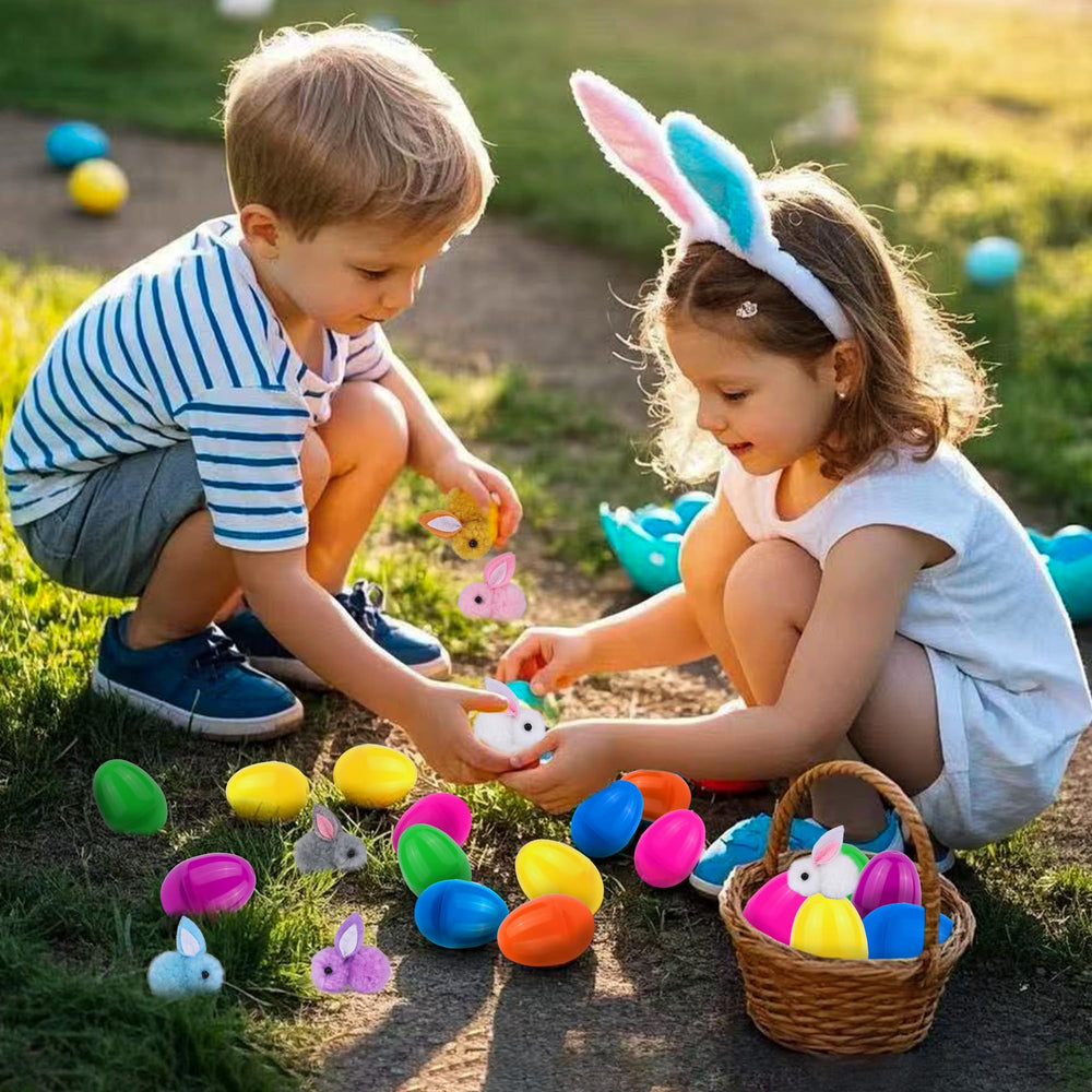 StzMamil pre-filled eggs add excitement to Easter hunts indoors or outdoors.