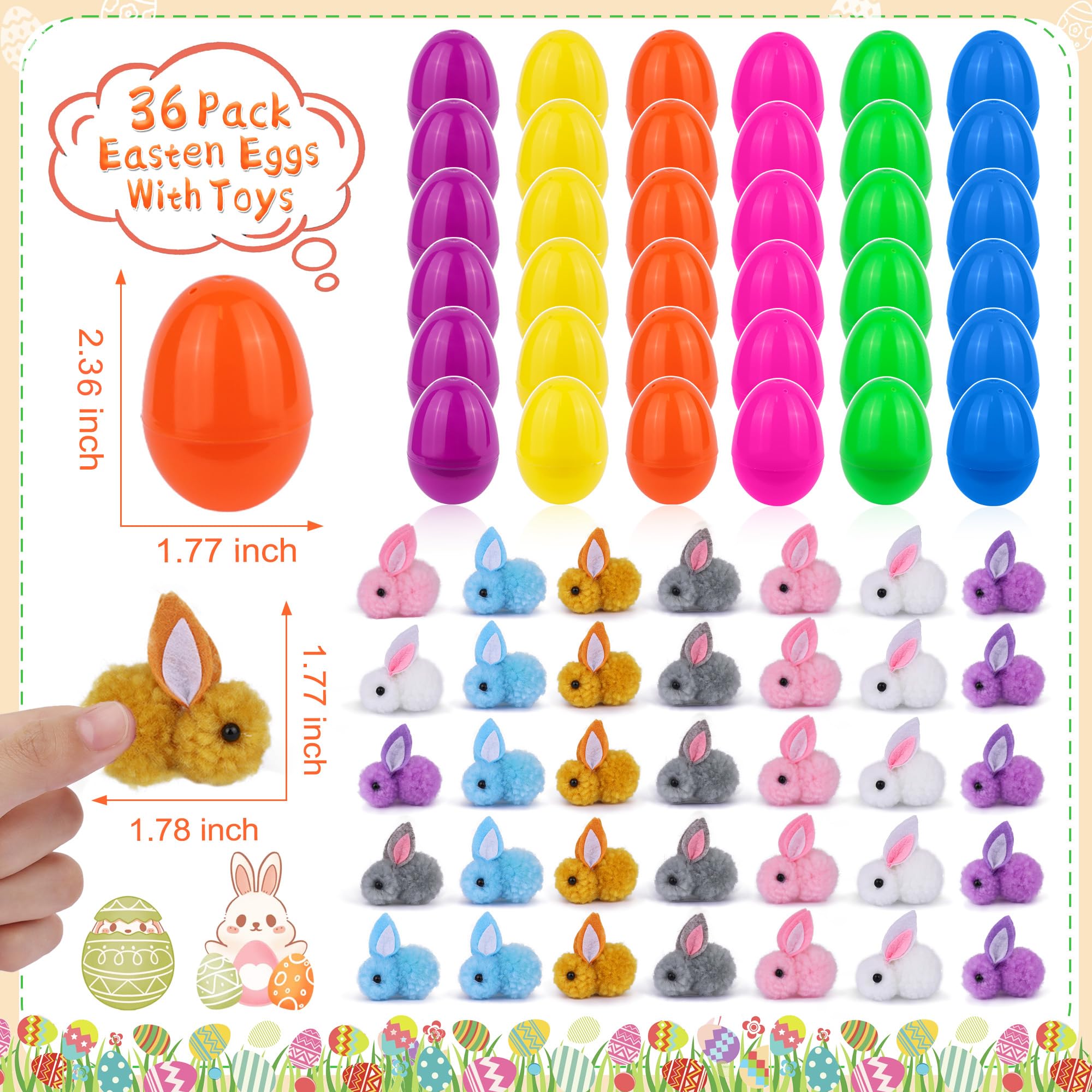 StzMamil six-color eggs brightening hunts for kids