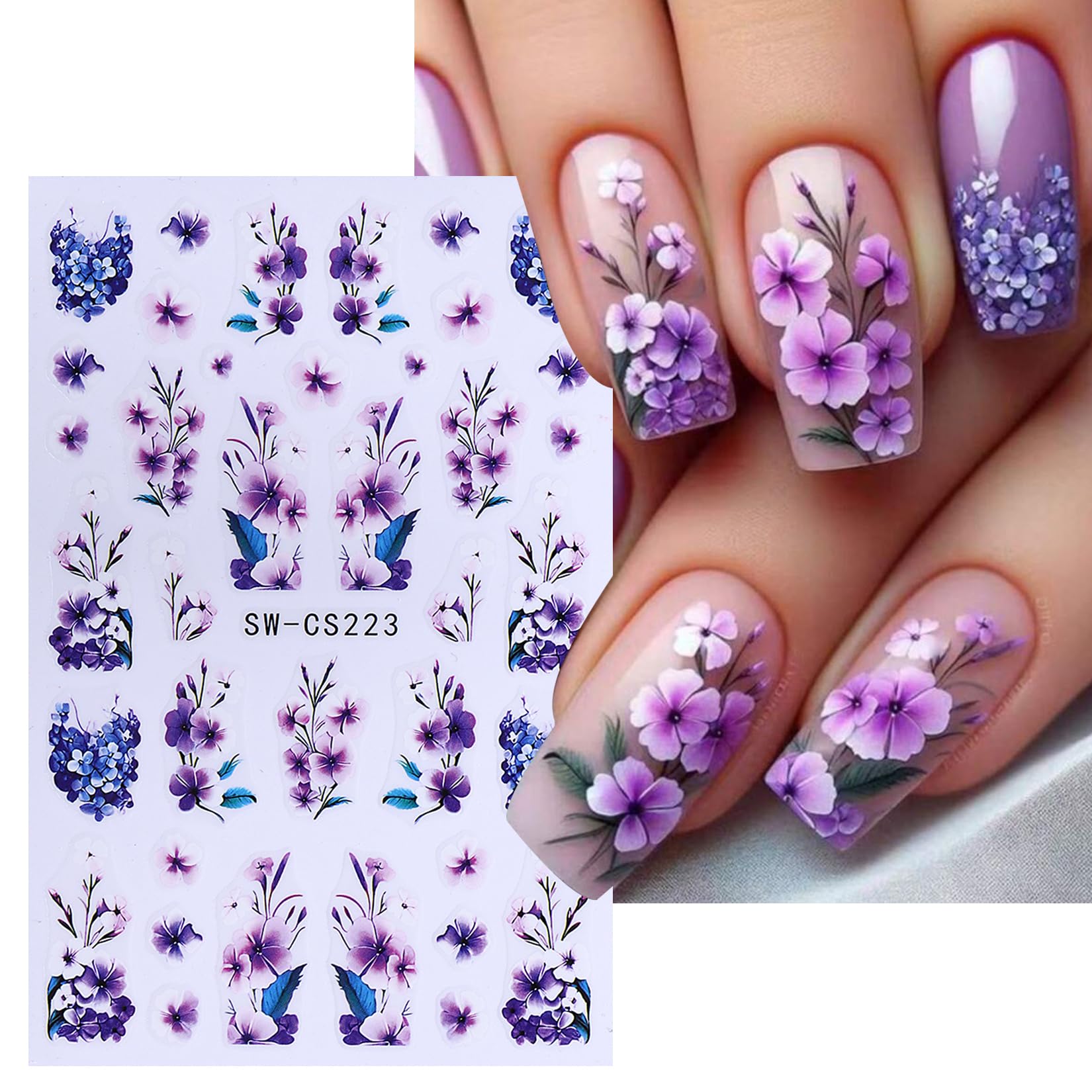 STZPRONAIL curved press stick helps secure decals on nails.