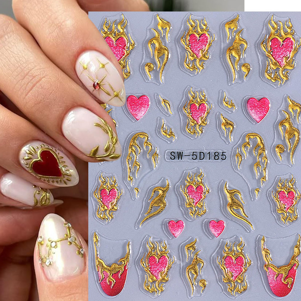 STZPRONAIL flat and 3D nail art stickers for flexible looks