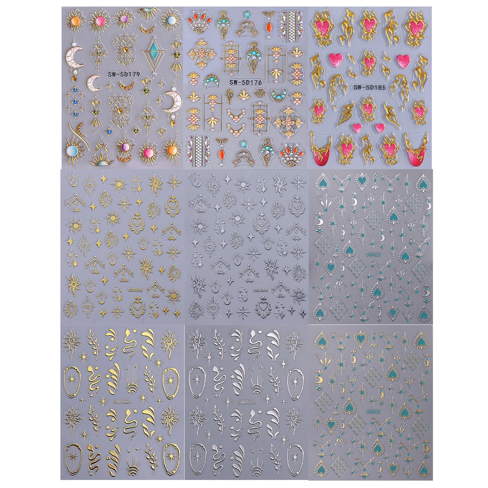 STZPRONAIL nail art decals for nails and crafts projects