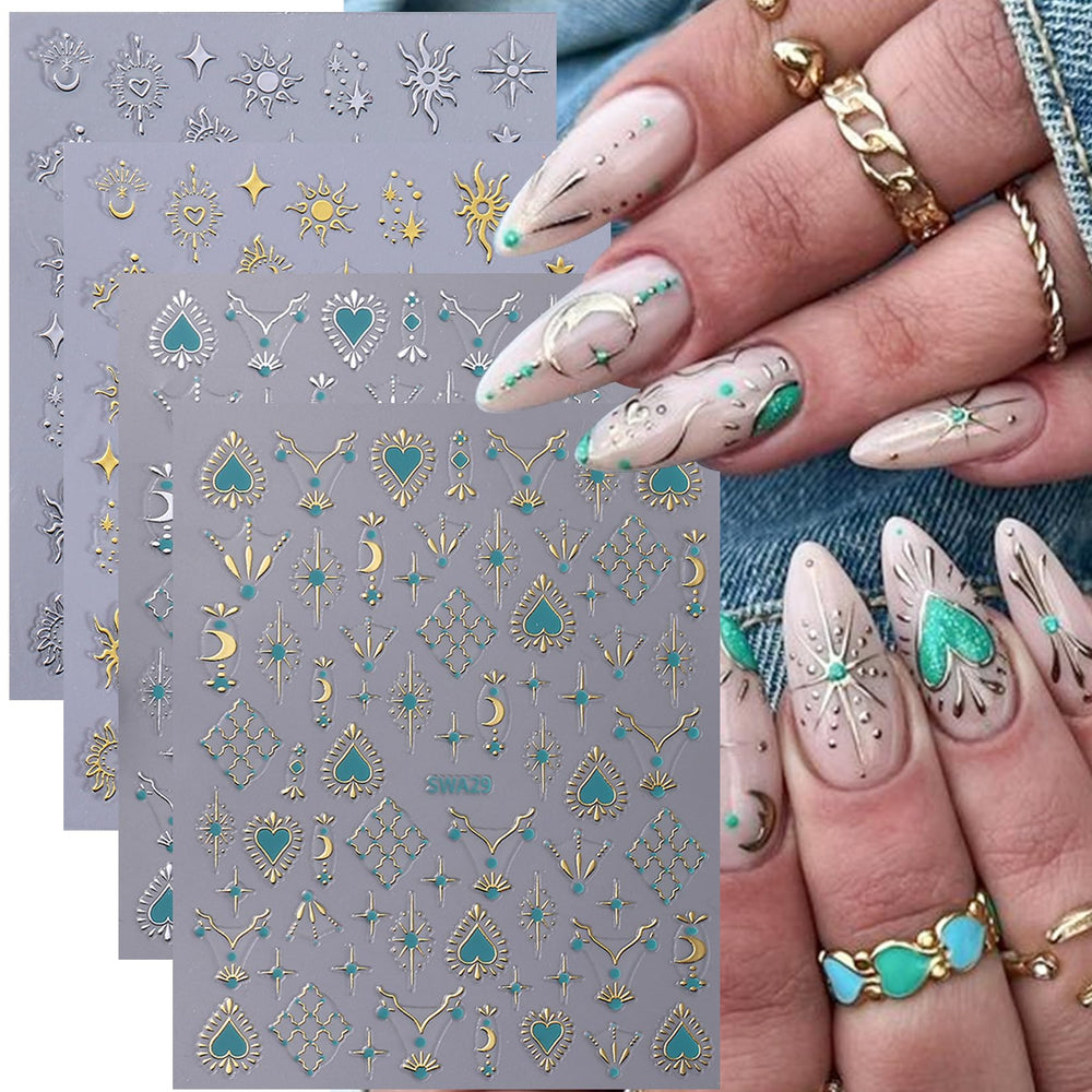 STZPRONAIL self-adhesive decals kit for quick nail art