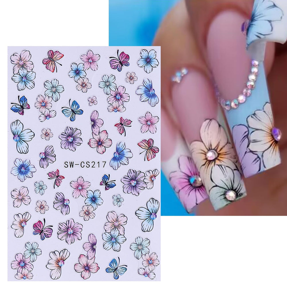 STZPRONAIL tweezers and tools assist precise sticker placement.