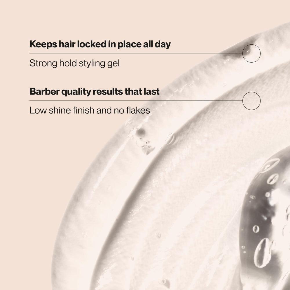 Suave Barber Essentials Gel provides all-day hold through workouts and daily activities.