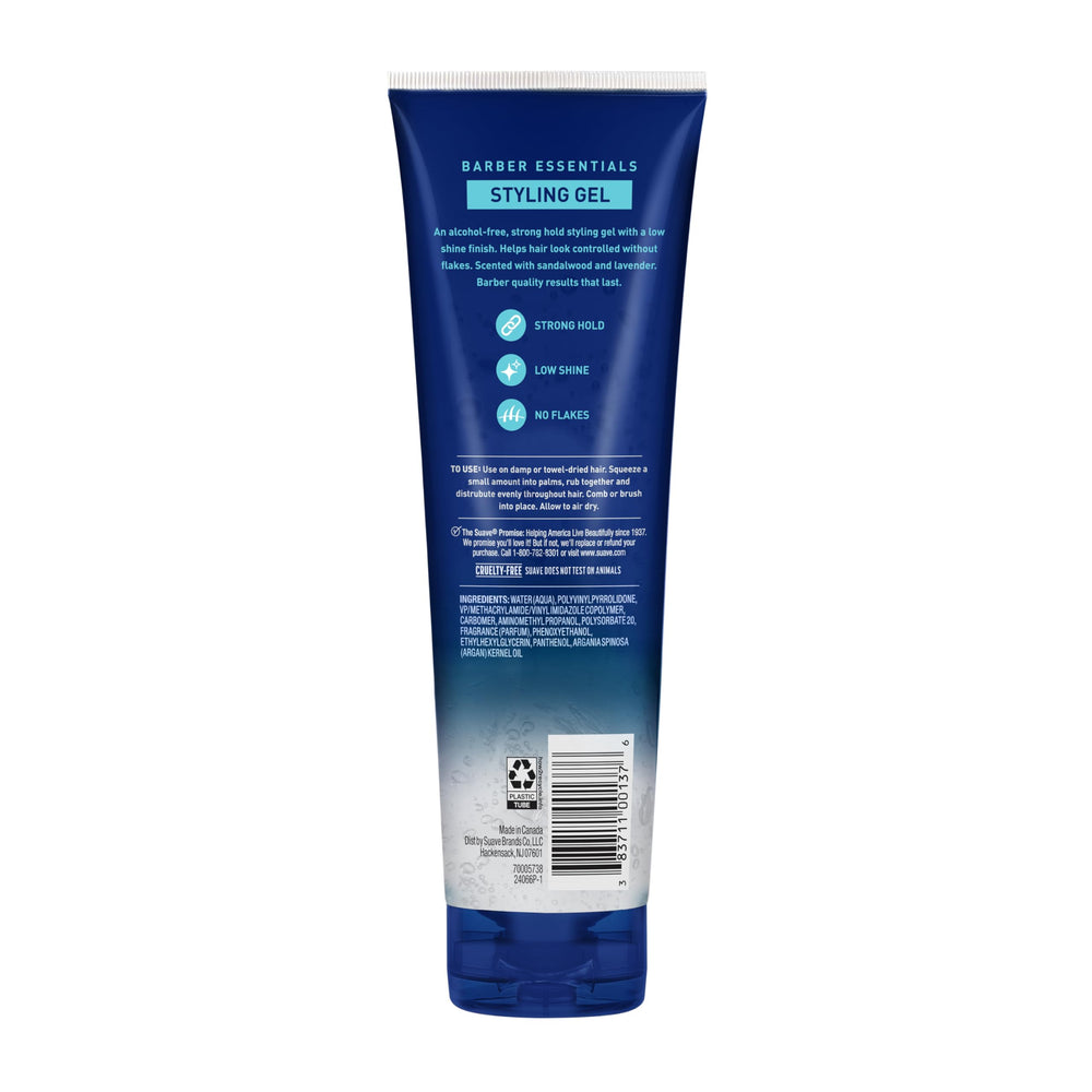 Suave Barber Essentials Gel achieves a professional-look finish with easy styling.