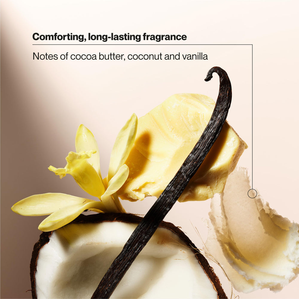 Creamy lather coats skin during daily cleansing with Suave.