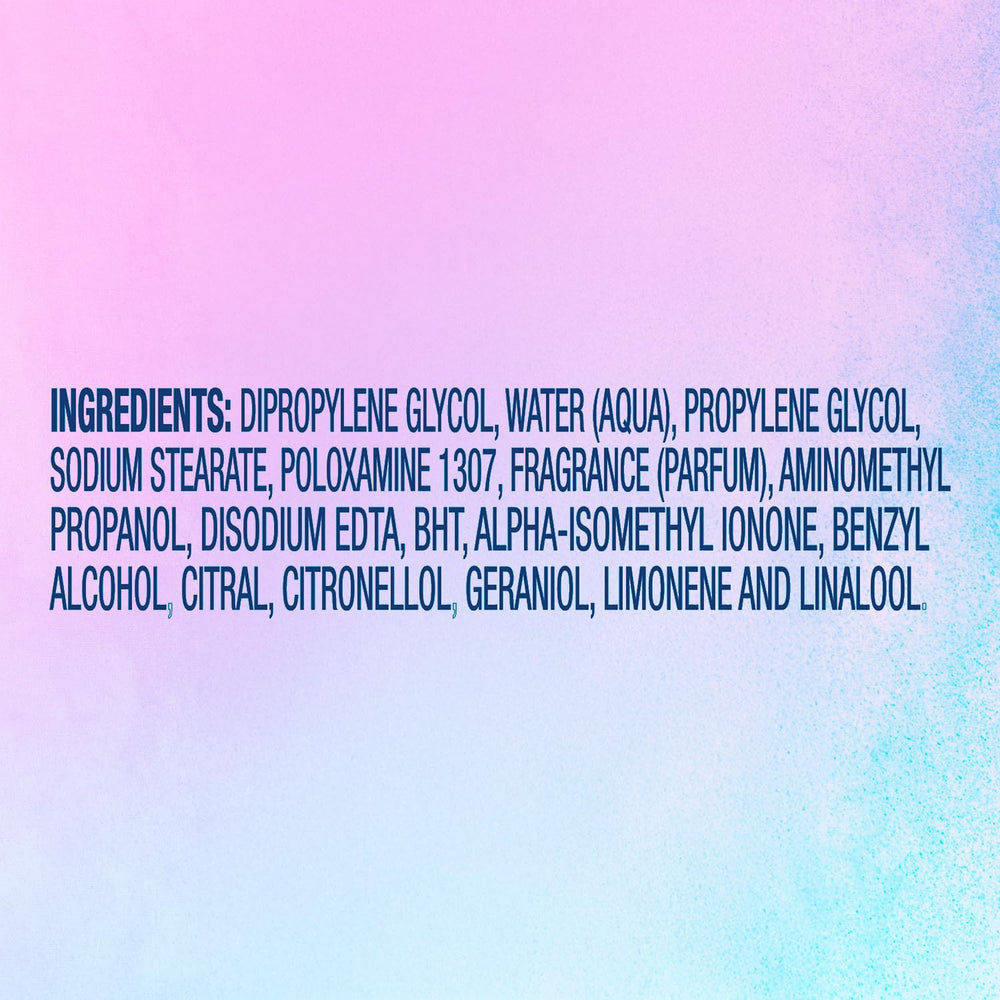 Cruelty-free Suave branding with berry scent close-up