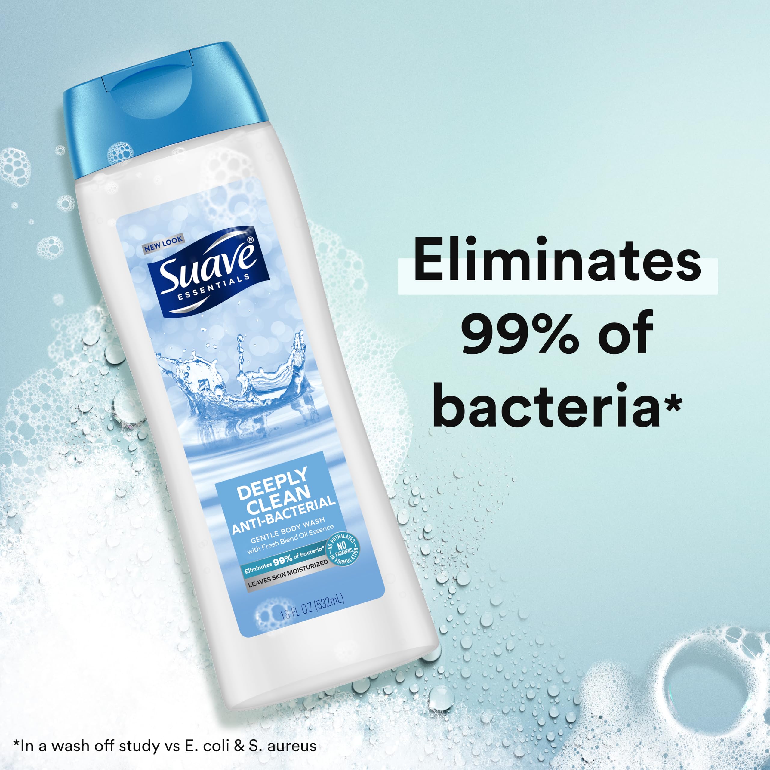Family showers feel fresh with Suave Deeply Clean's gentle cleansing.