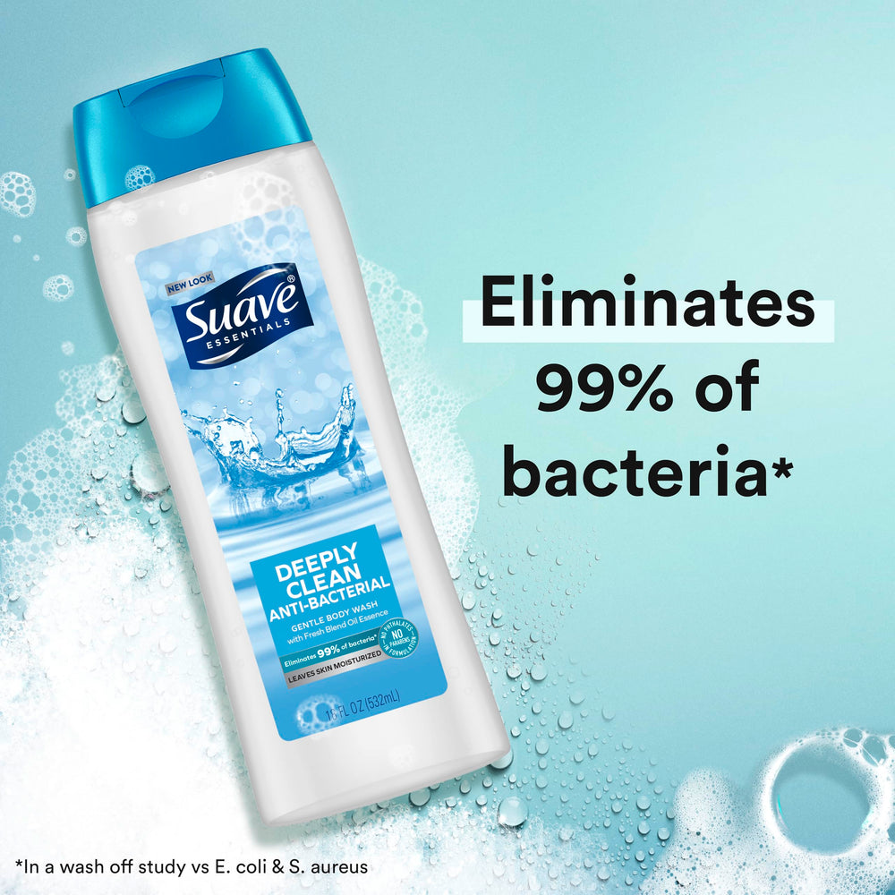 Family showers feel fresh with Suave Deeply Clean's gentle cleansing.
