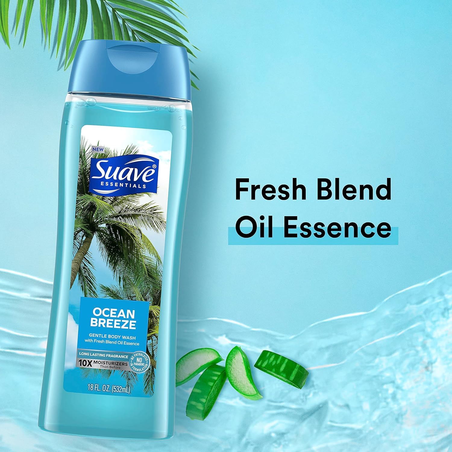 Suave Essentials moisturizing-lather close-up reveals rich creaminess.