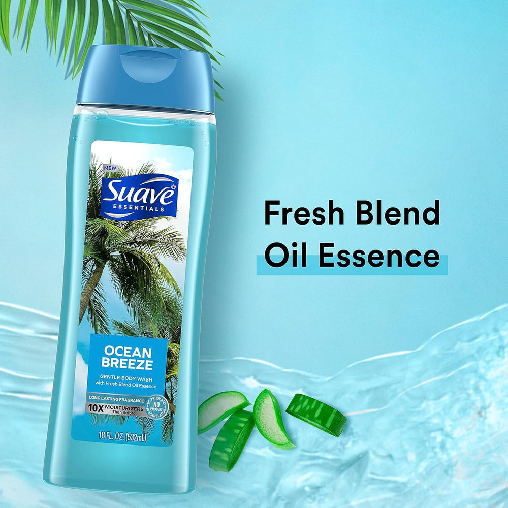 Suave Essentials moisturizing-lather close-up reveals rich creaminess.