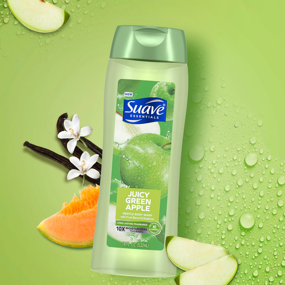 Suave Essentials Paraben- and Phthalate-Free formula keeps showering gentle and safe