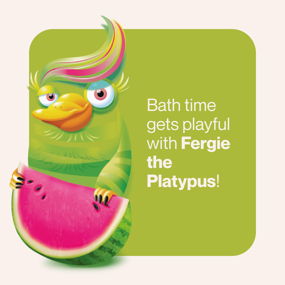 Gentle, eye-safe formula scene for stress-free bath time