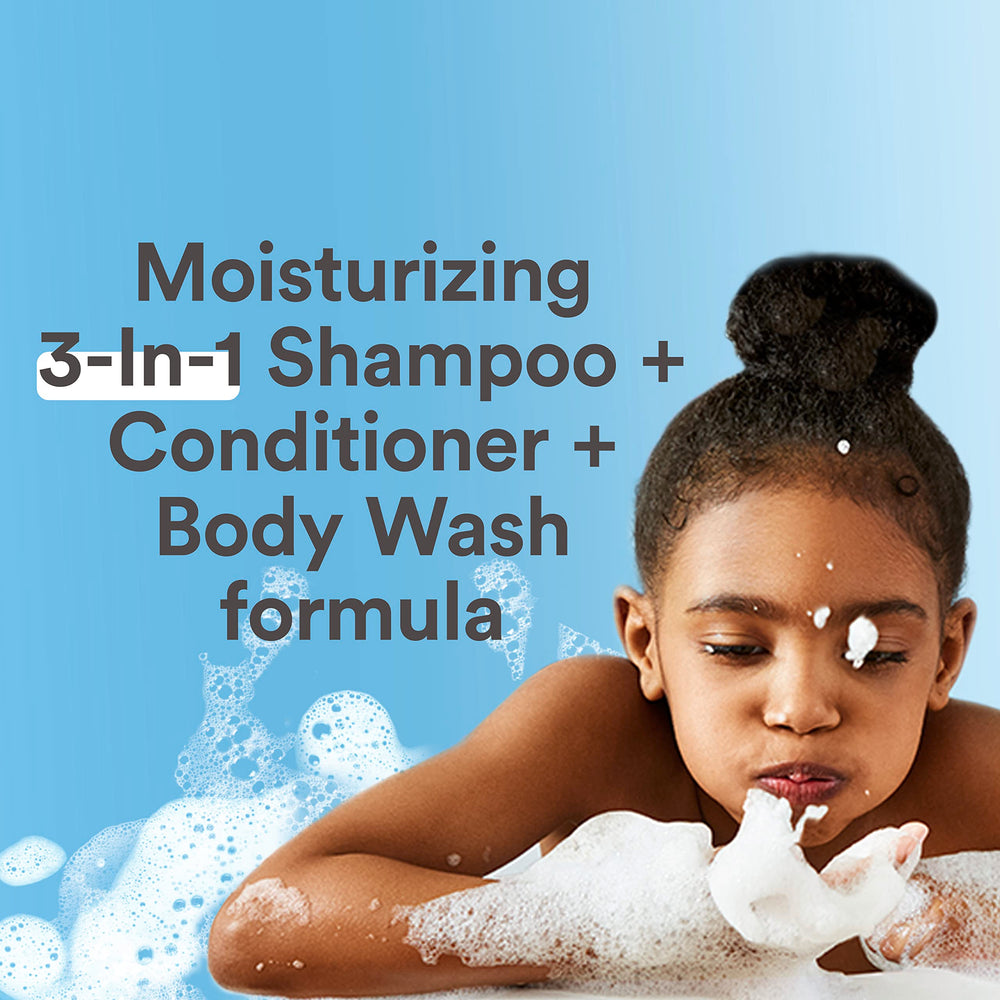 Suave Kids Purely Fun 3-in-1 bottle labeled dermatologist-tested for safety