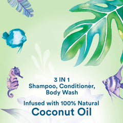 Suave Kids tear-free formula on label for gentle cleansing