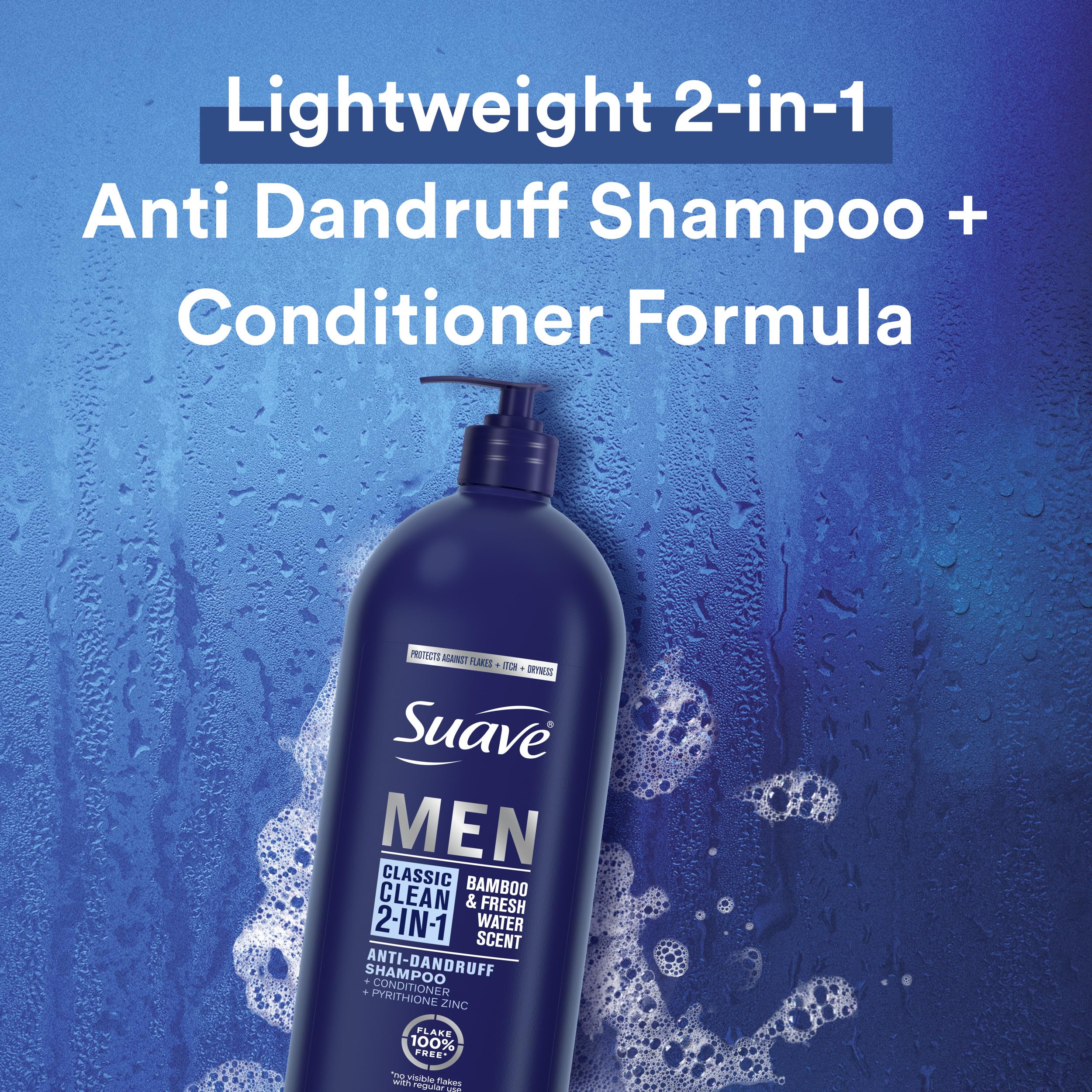 Suave Men bamboo scent packaging highlighting eco-friendly bottle