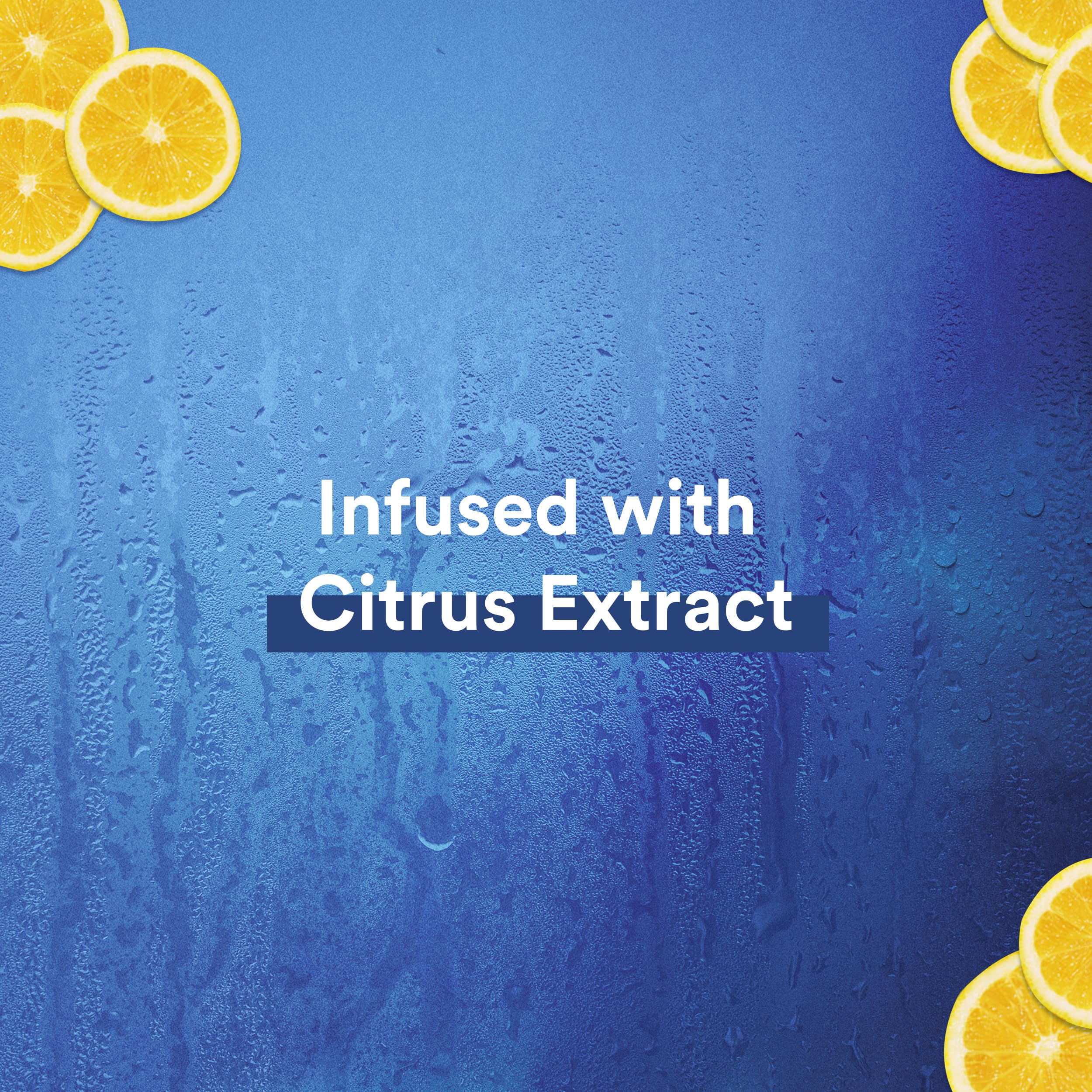Foamy lather of Suave Men Citrus Rush for refreshing wash