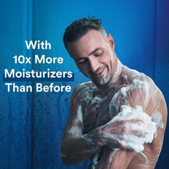 Suave Men moisturized skin and soft hair after use.