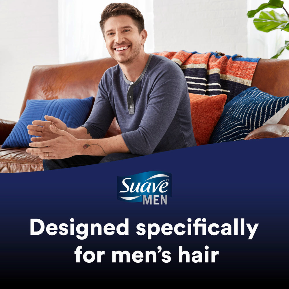 Suave Men Ocean Charge contains panthenol for extra moisture