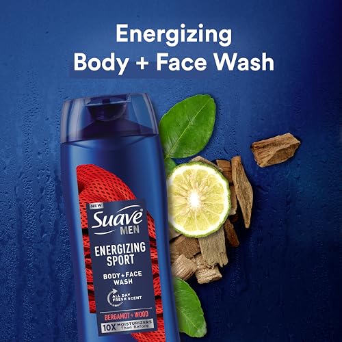 Suave Men recycled-plastic-packaging supports eco-friendly daily cleansing.