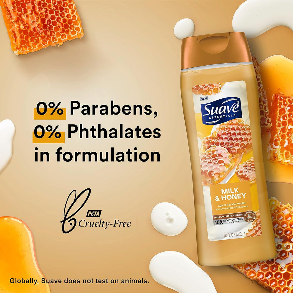 Suave Milk & Honey six-pack display for family use and sharing
