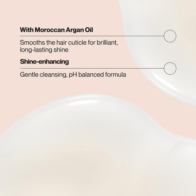 Suave Moroccan Oil Infusion Shine Conditioner bottle highlighting detangling and softness