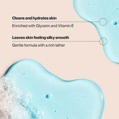 Glycerin droplets on Suave Ocean Breeze Body Wash surface
