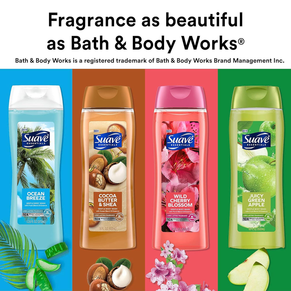 Suave Ocean Breeze pack-6-bottles demonstrates value option.