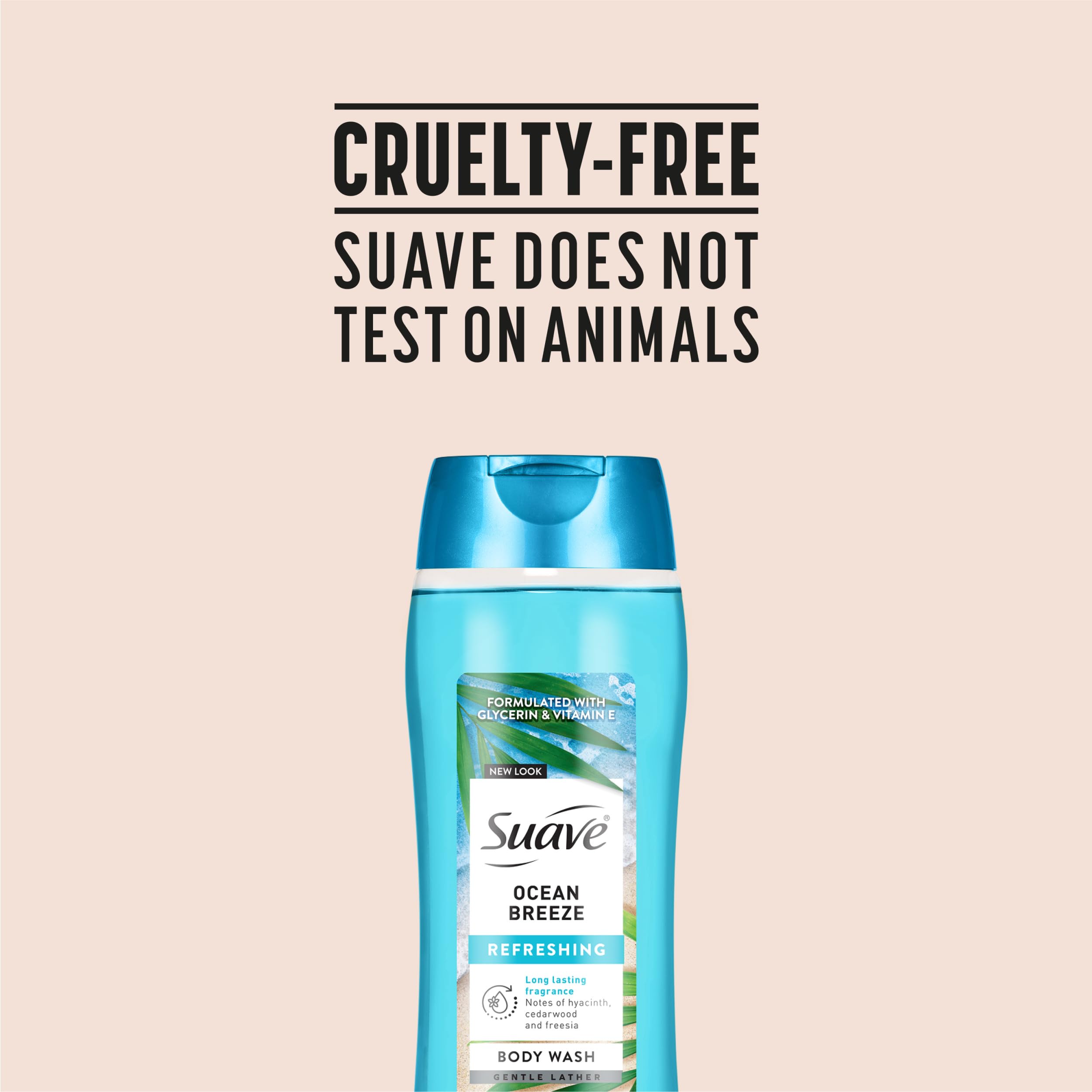 Paraben- and phthalate-free claim on Suave Ocean Breeze