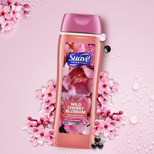 Suave paraben and phthalate-free badge shown on bottle.
