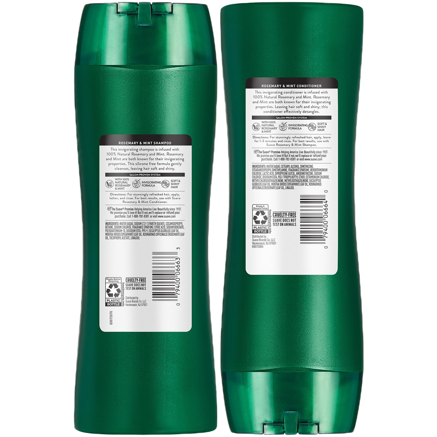 Suave Rosemary & Mint Conditioner bottle—gentle detangling and smoothing