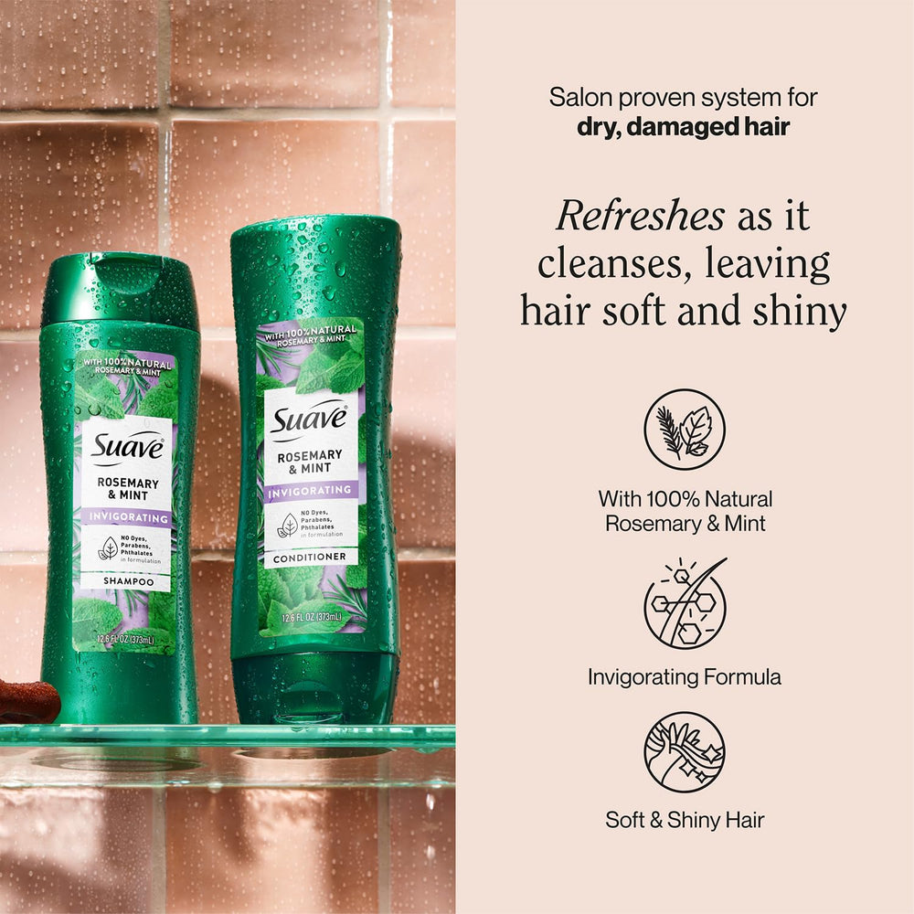 Suave Rosemary & Mint plant close-up highlighting natural fragrance