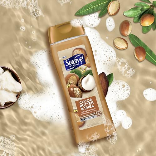 Soft, moisturized skin after using Suave Moisturizing Body Wash
