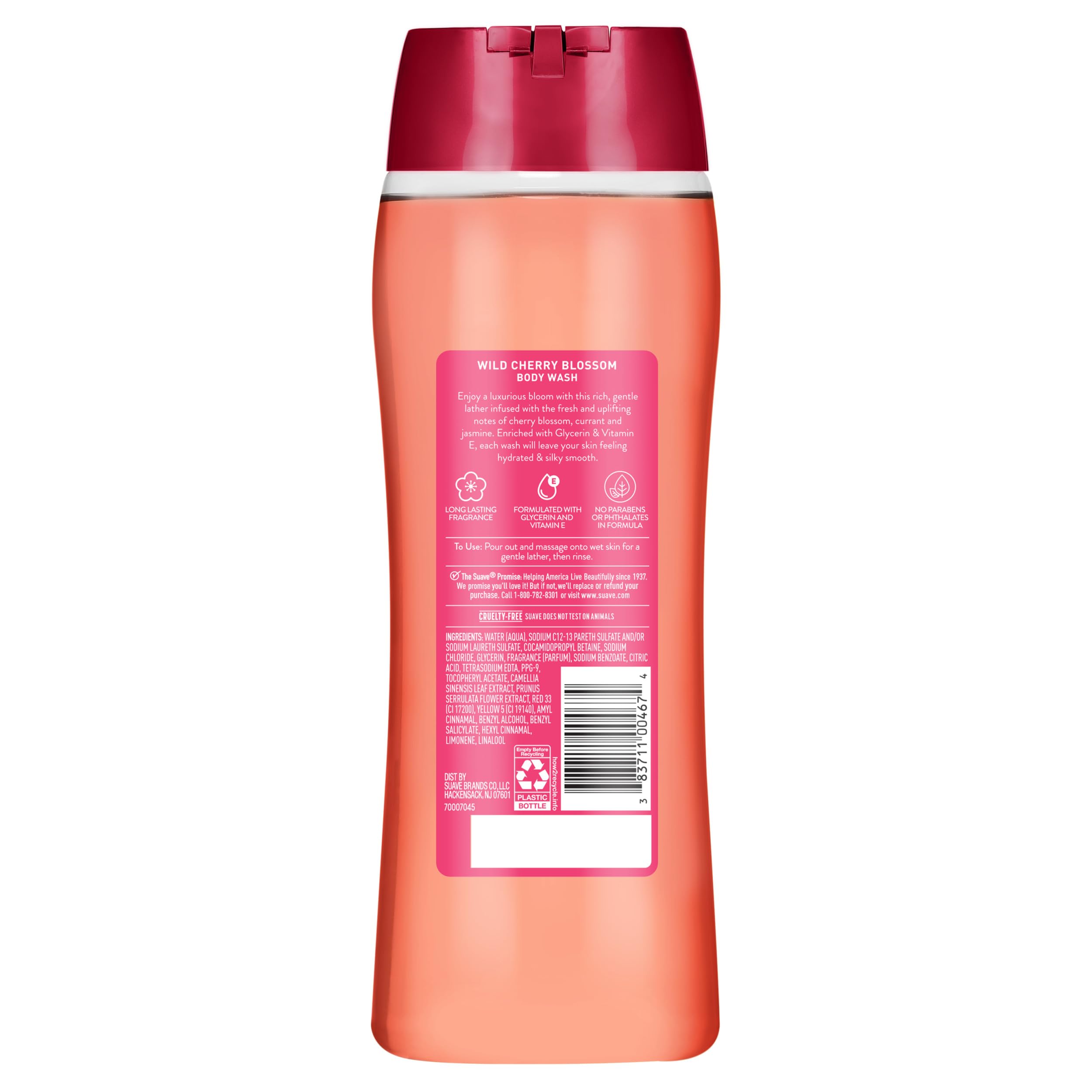 Vitamin E in Suave body wash supports smooth, nourished skin