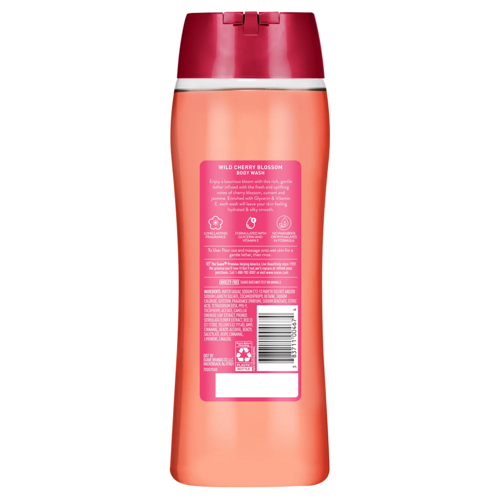 Vitamin E in Suave body wash supports smooth, nourished skin
