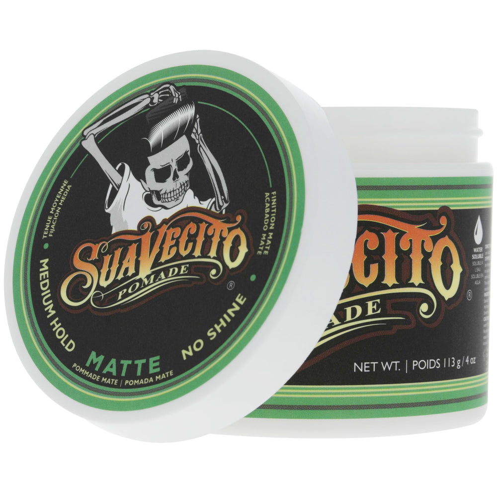 Professionals styling with Suavecito Matte Pomade for effortless results.